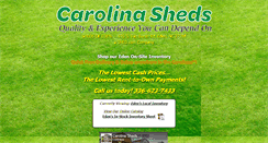 Desktop Screenshot of carolinasheds.com