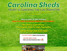 Tablet Screenshot of carolinasheds.com